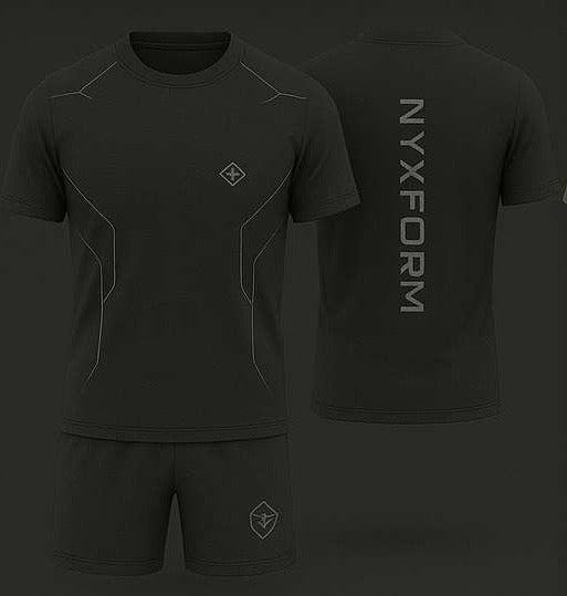Mens Activewear Set (Black + Grey)