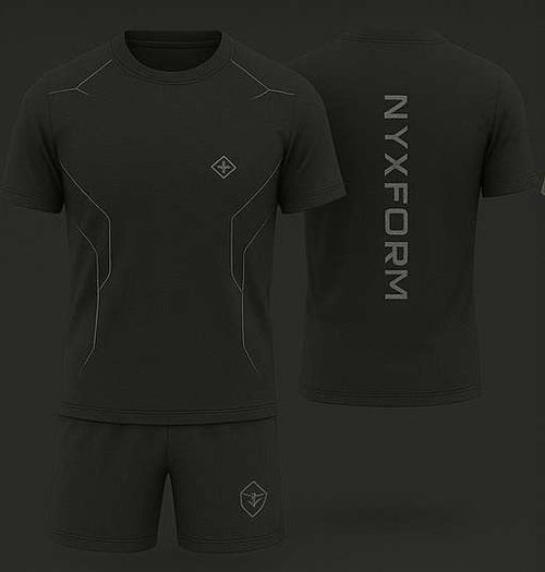 Mens Activewear Set (Black + Grey)